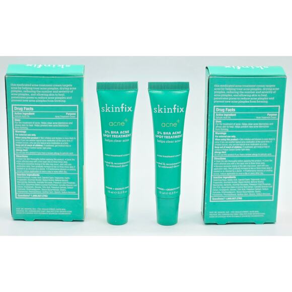 Skinfix Acne+ 2% BHA and Azelaic Acid Acne Spot Treatment 0.5 fl. oz,- x2 NIB - Picture 3 of 5